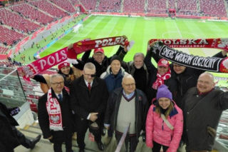 Znane osoby na meczu Polska - Albania w barażach o awans na Mistrzostwa Świata. Zobacz zdjęcia