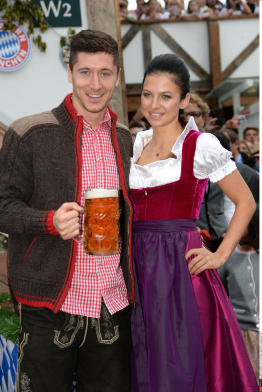 Anna Lewandowska z Robertem 2014 r.