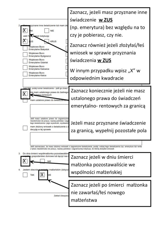 Jak prawidłowo wypełnić wniosek o rentę wdowią?