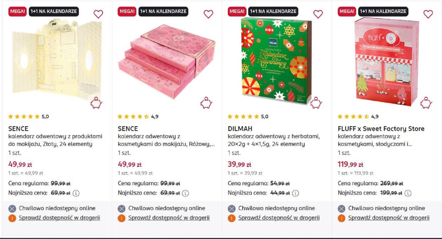 Rossmann rozdaje kalendarze adwentowe za darmo! Trzeba się spieszyć, oferta jest ograniczona czasowo