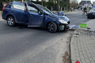 Wypadek na ul. Kniaziewicza w Toruniu