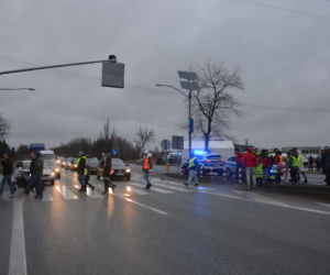 Blokada drogi krajowej DK7