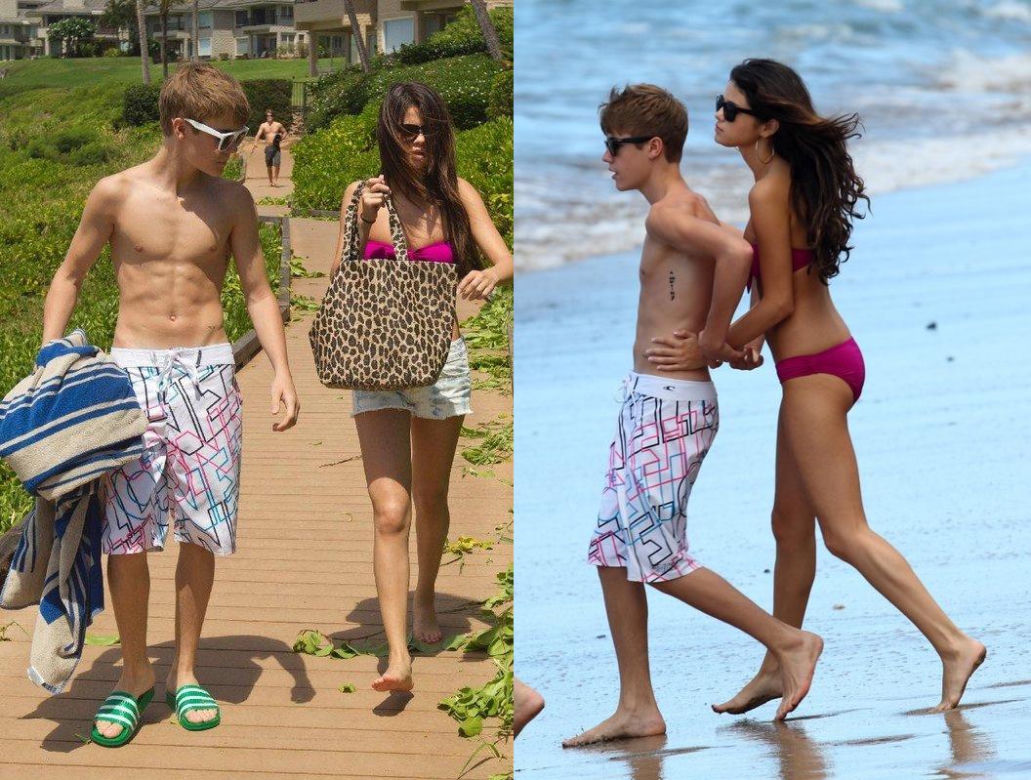 Justin Bieber i Selena Gomez na Hawajach