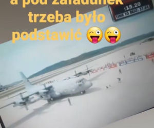 Mariusz Pudzianowski przeciąga samolot