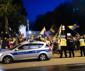 Tańczący protest pod krakowską kurią