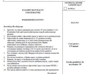 Matura 2014 matematyka