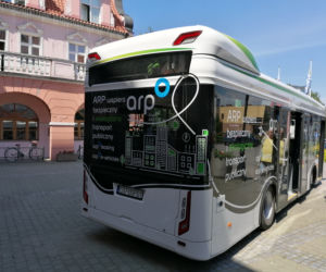 Test autobusu elektrycznego PILEA w Iławie