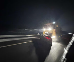 Śnieg na północy Polski