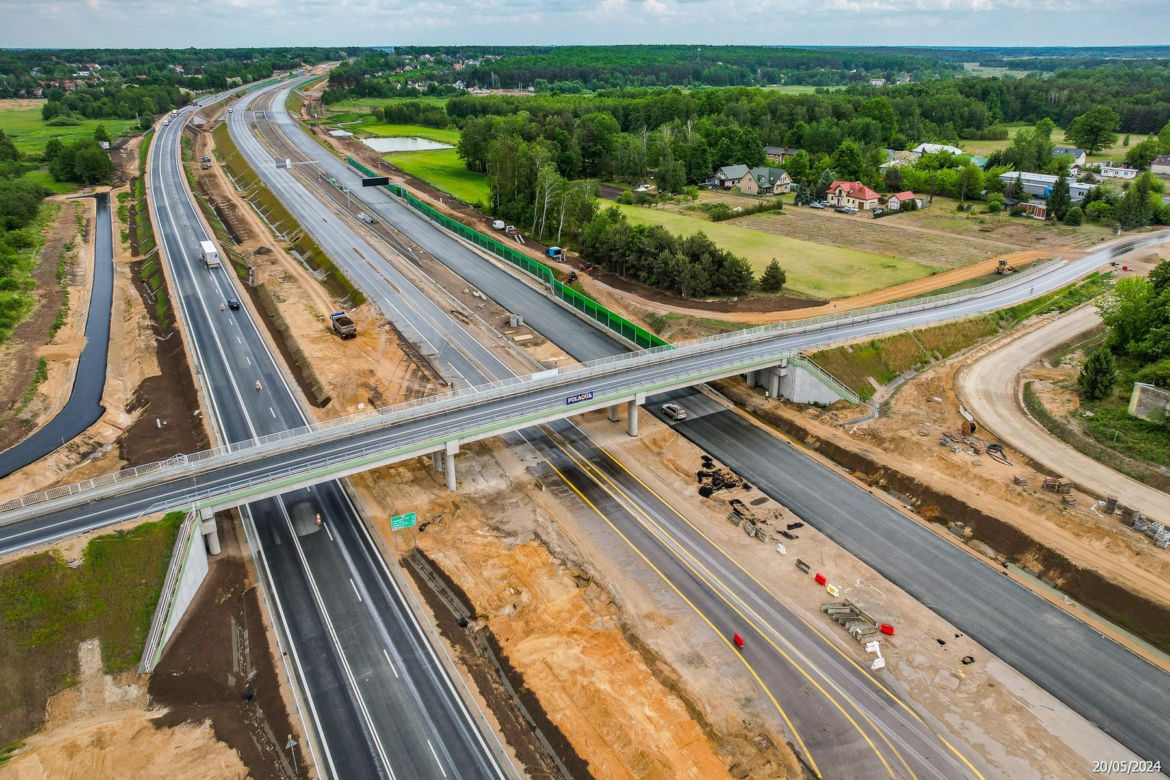 Tak wygląda plac budowy autostrady A2 od węzła Siedlce Zachód do węzła Siedlce Południe 