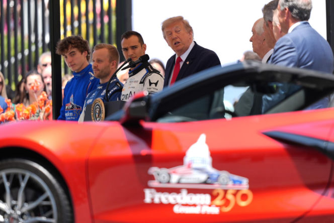 Trump zaprasza na wyścigi IndyCar na zwieńczenie obchodów rocznicowych w Waszyngtonie