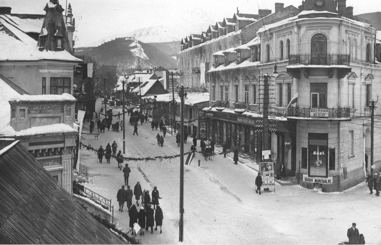 Zakopane: zima na Krupówkach sto lat temu