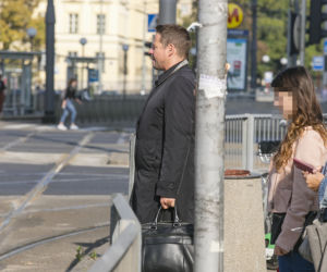 Tak Trzaskowski jechał do pracy