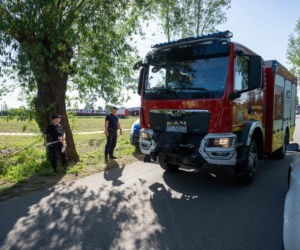 Wypadek na przejeździe kolejowym