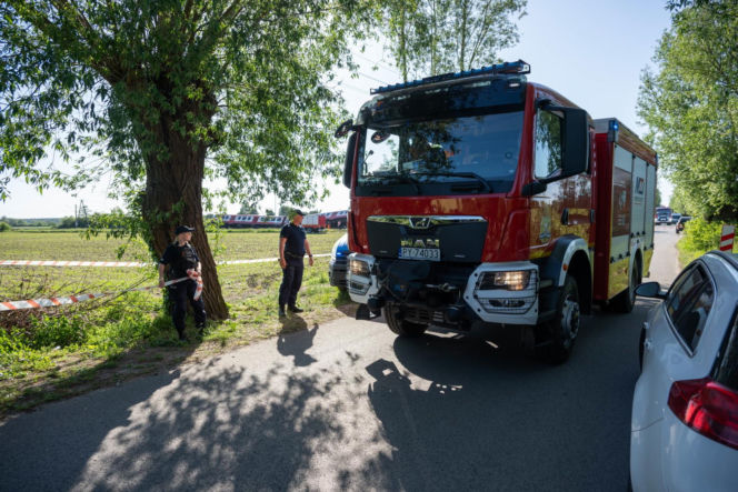 Wypadek na przejeździe kolejowym