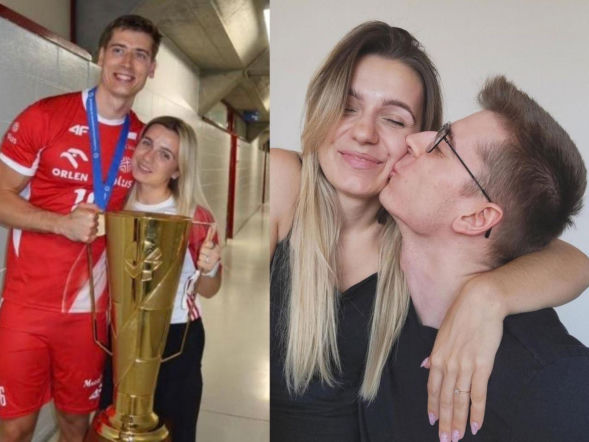 Sfotografowali, co Kamil Semeniuk wyrabiał z żoną w cichym korytarzu! Zasłonił ich potężny puchar