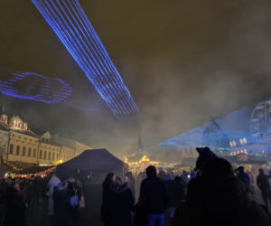 Rzeszów. Pokaz laserowy na Rynku [ZDJĘCIA]