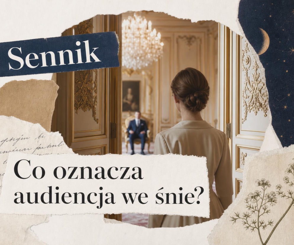 Kobieta wchodzi do złotej sali na audiencję. O znaczeniu snów przeczytasz na łamach serwisu SE.