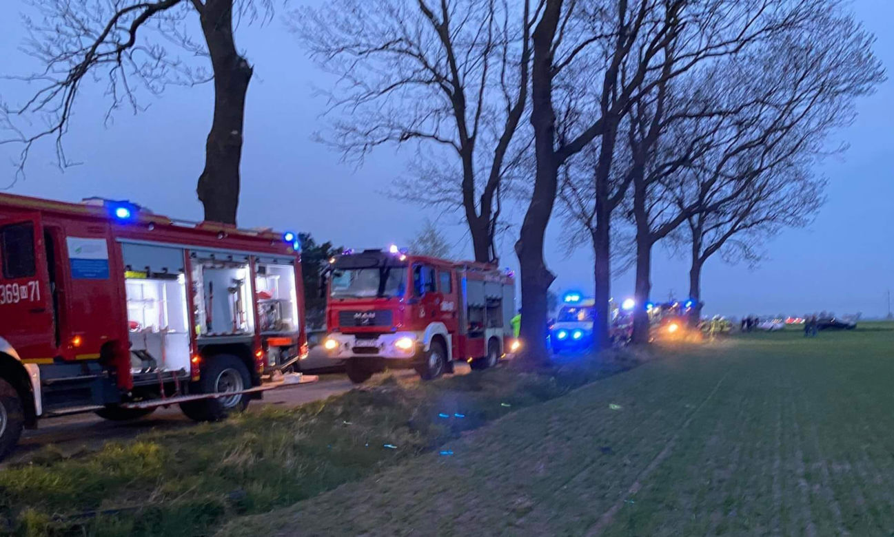 Makabryczna śmierć pod Płockiem! BMW roztrzaskało się o drzewo [ZDJĘCIA]