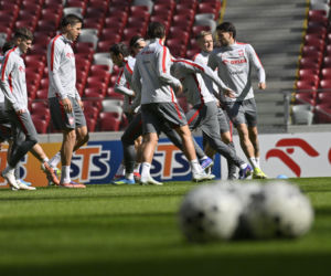 Trening reprezentacji Polski przed meczem ze Szwecją