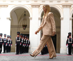 Marta Nawrocka we Włoszech