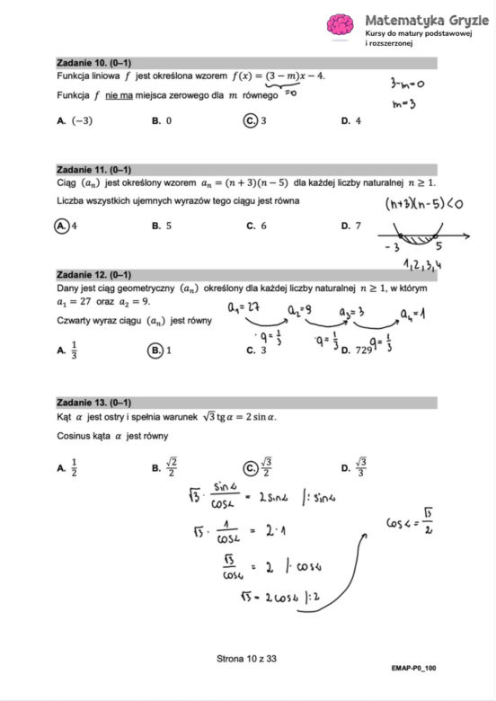 Matura 2025: matematyka 6.05.2025. ODPOWIEDZI z matematyki. Zobacz rozwiązane zadania [Formuła 2015]