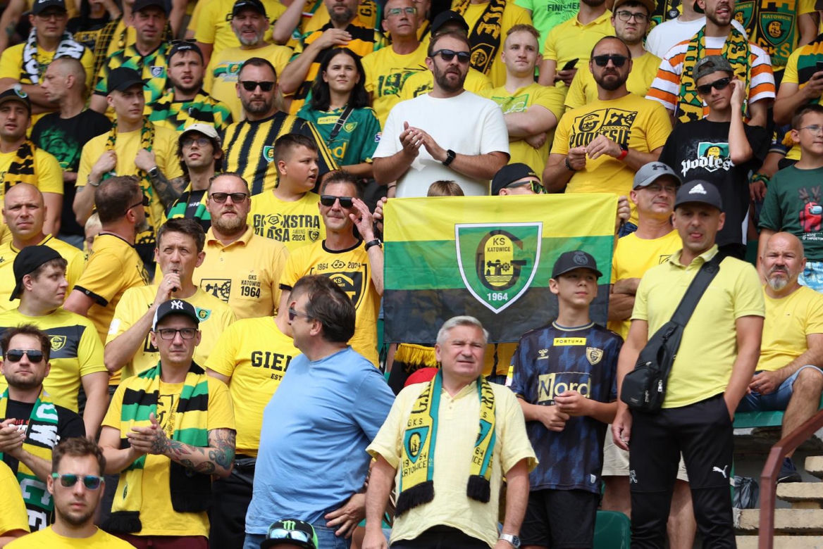 Kibice podczas meczu GKS Katowice - Radomiak Radom