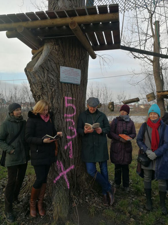Protest przeciwko wycince drzew