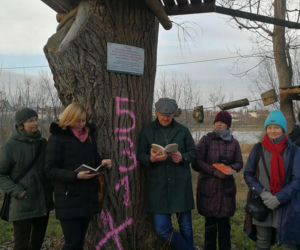 Protest przeciwko wycince drzew