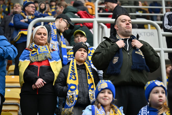 Arka Gdynia - Widzew Łódź: Zdjęcia kibiców i zawodników z meczu 25. kolejki PKO BP Ekstraklasy
