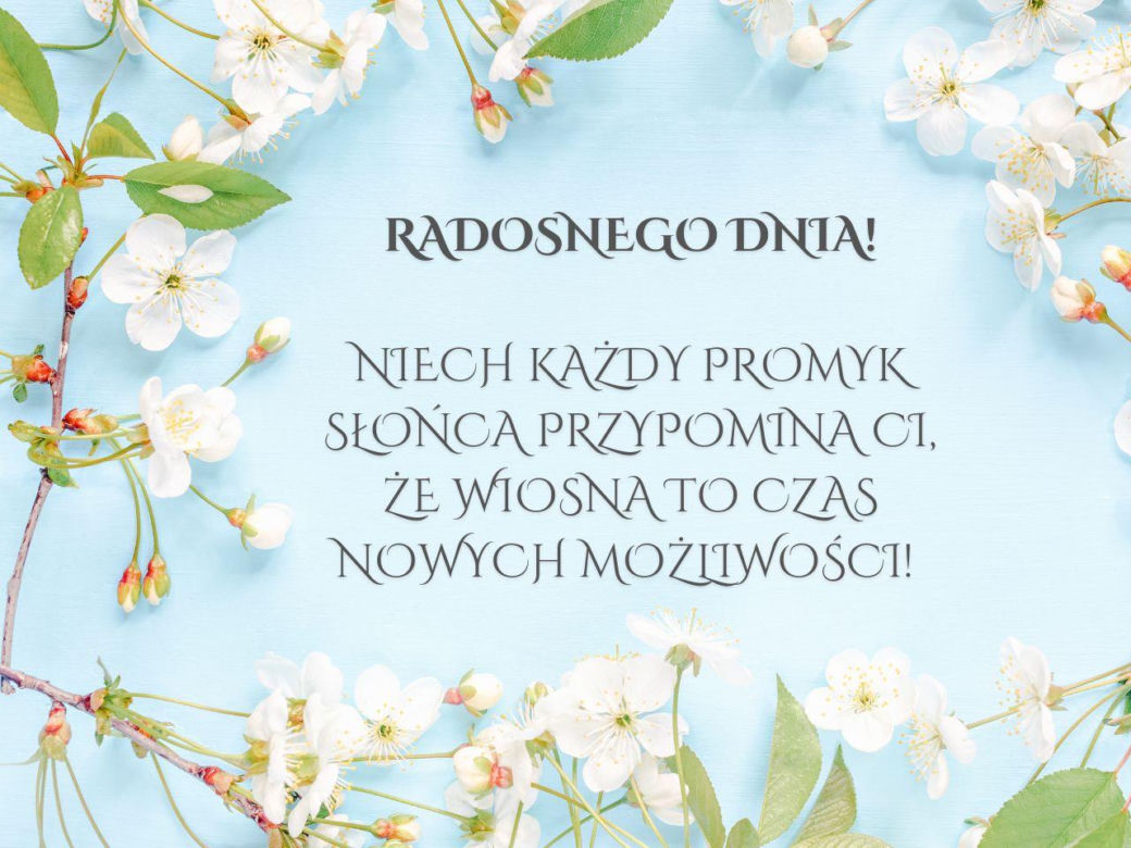 Fajne kartki na pierwszy dzień wiosny