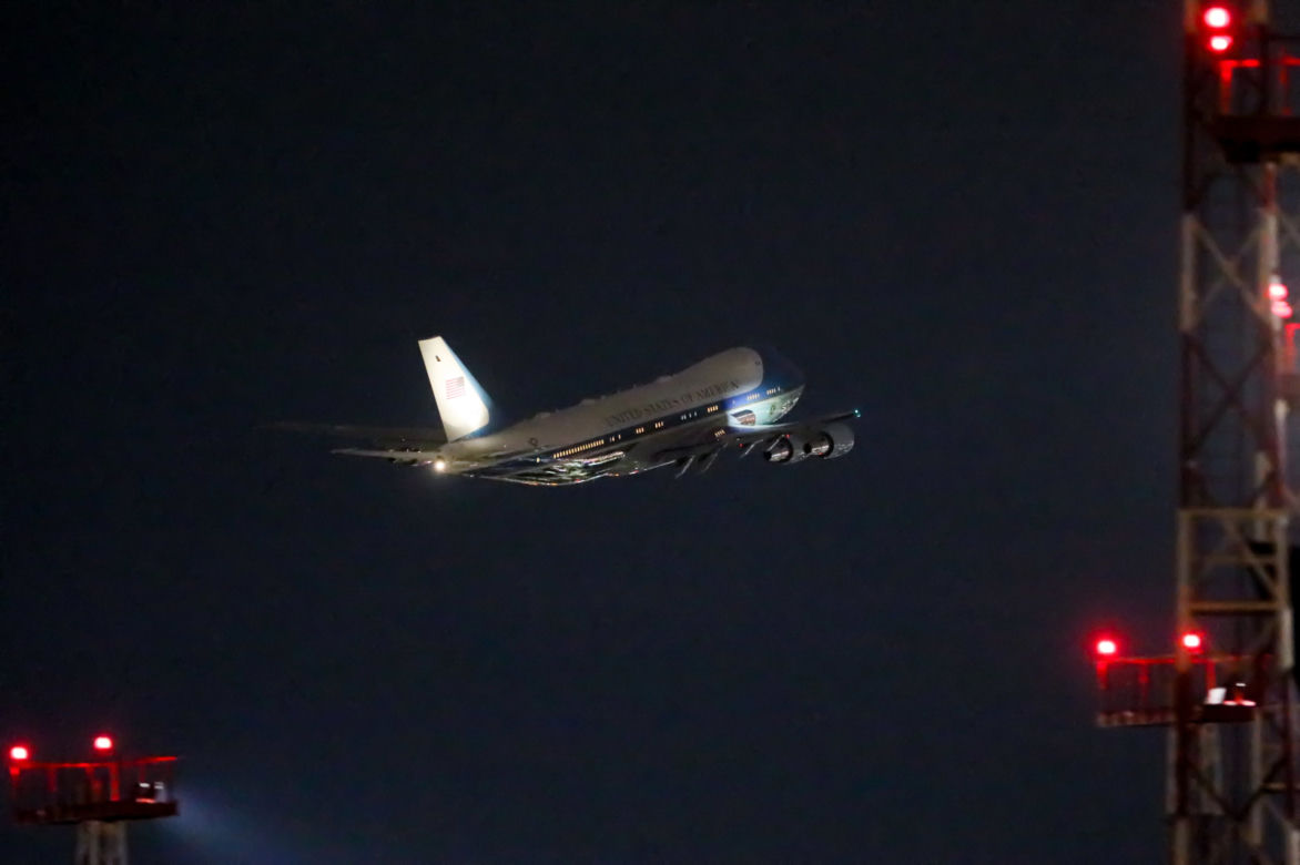 Samolot Air Force One na Lotnisku Chopina