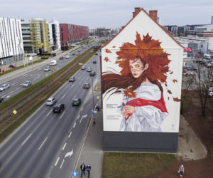 Mural dla białoruskiej opozycji przy ulicy Legnickiej we Wrocławiu