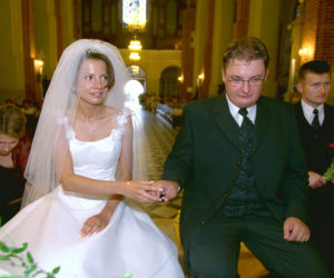 ŚLUB MICHAŁA KAMIŃSKIEGO Z ALEKSANDRĄ PACULSKĄ.