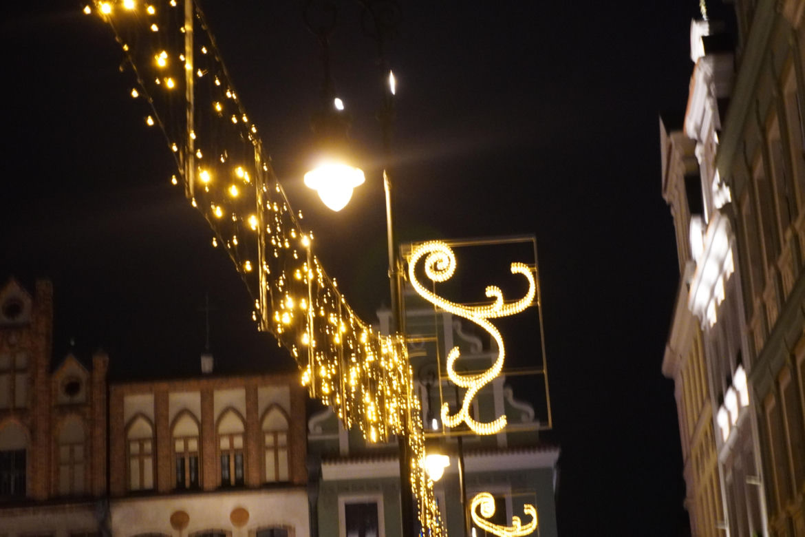 Poznań na wieczór przed Wigilią