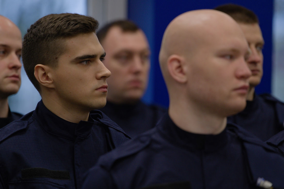 Nowi policjanci w KMP w Białymstoku. Uroczyste ślubowanie