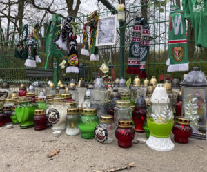 Śmierć Jacka Magiery. Znicze pod parkiem Grabiszyńskim