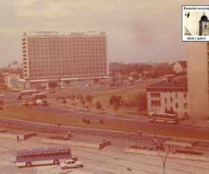 Widokówka z przełomu lat 70. i 80. a na niej hotel Rzeszów
