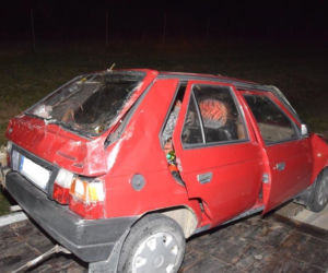 Wypadek na autostradzie A4 w Rzezawie