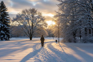 Zimowy sen w Żaganiu 15 grudnia. Czyżby nadchodziło nagłe ocieplenie?