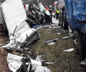 Koszmarny wypadek w Suchowoli. Nie żyje jedna osoba [ZDJĘCIA]