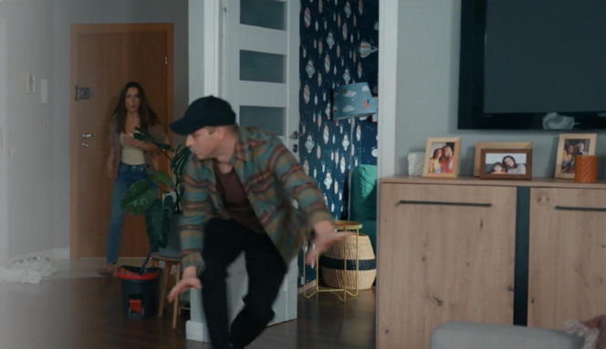 Barwy szczęścia, odc. 3322 Łukasz (Michał Rolnicki), Kasia (Katarzyna Glinka)