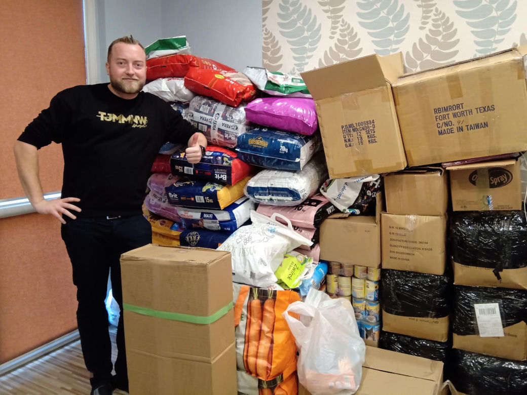 Zorganizował zbiórkę karmy dla zwierząt z chorzowskiego schroniska. Nie spodziewał się takiego odzewu 