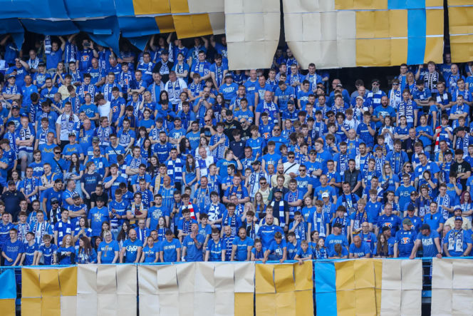 Kibice na meczu Lech Poznań - Wisła Płock