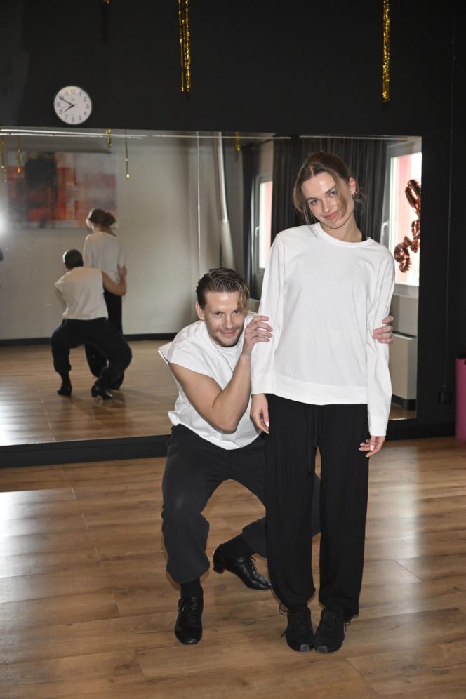 Sebastian Fabijański na probach do "Tańca z Gwiazdami"