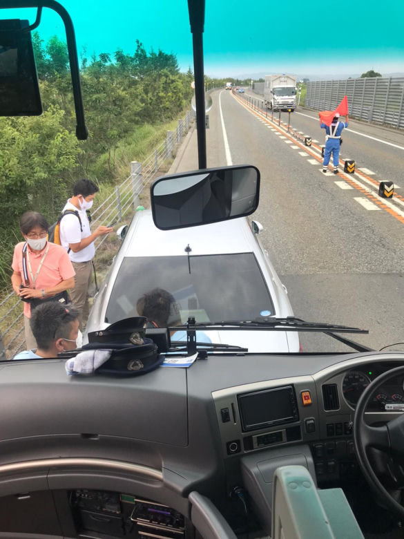 Pożar autokaru lekkoatletów w Tokio