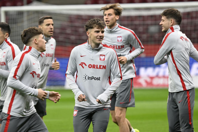 Trening reprezentacji Polski w Warszawie przed meczem z Albaną