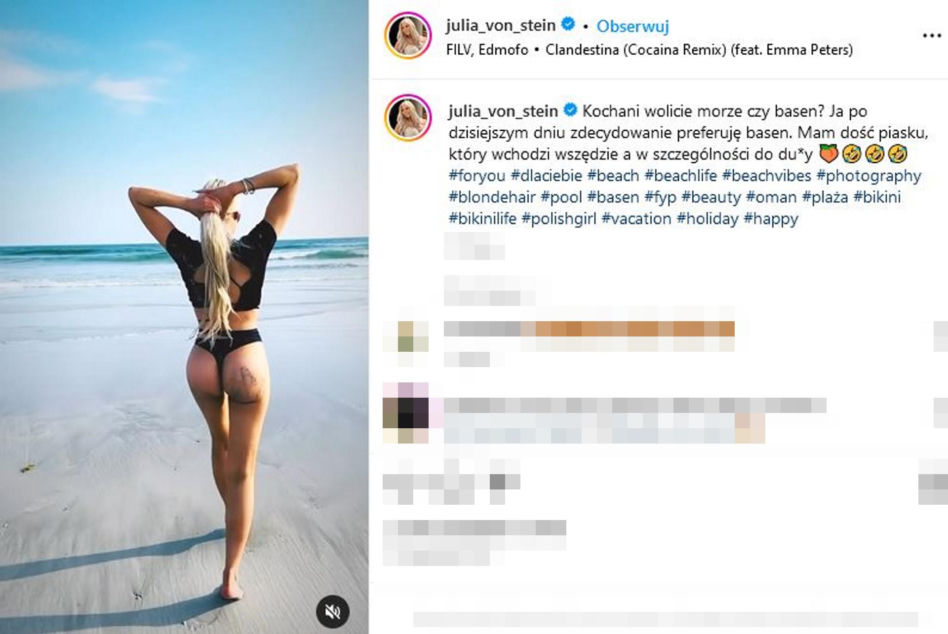  Julia Von Stein -  nie szukam sponsora tylko miłości