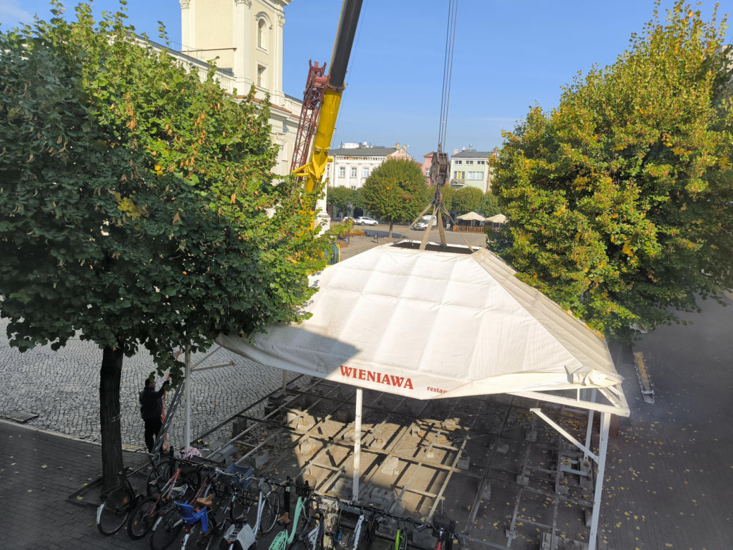 Rynek w Lesznie przed remontem