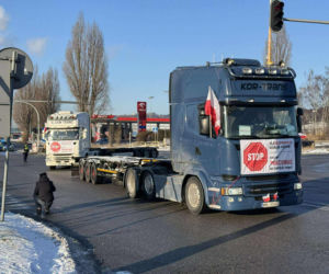 Protest przewoźników w Trójmieście