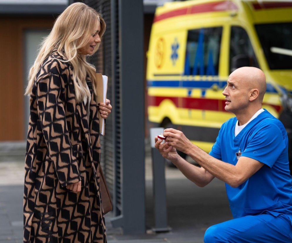 Na dobre i na złe odc. 986. Agata (Emilia Komarnicka), Rafał Konica (Robert Koszucki)